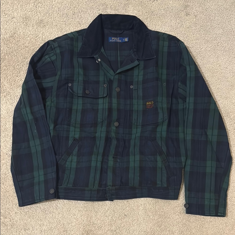 Polo by Ralph Lauren Men's Green Plaid Jacket